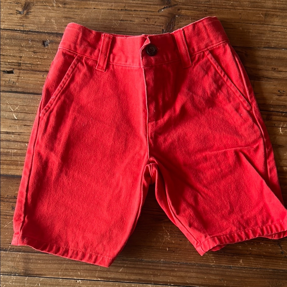 Boys Janie and Jack Red Shorts. Size 4.